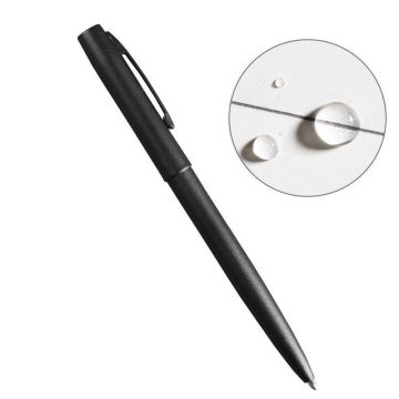 The Rite In The Rain Field Black Metal Clicker Pen – Black Ink